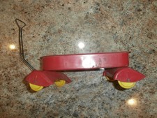 Antique Metal Toy Doll Wagon 12" long Wyandotte Streamlined Fenders Slope Back