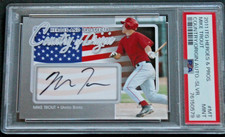 Mike Trout Los Angeles Angels Signed 2011 ITG Heroes & Pros Autographed Card PSA
