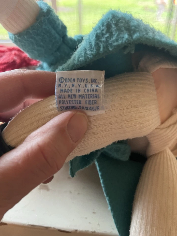 Vintage 1990 Eden 15” Madeline Plush Doll Toy with Ice Skating Outfit - Image 3 of 4