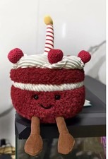 *Rare* Jellycat Amusables Birthday Cake - Brand New With Tags w/Dust Bag