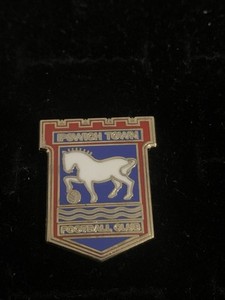 Football Club IPSWICH TOWN Portman Road Gomm badge # A 1