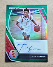 TAHJ EADDY ~~~ ROOKIE GREEN PRIZM AUTOGRAPH ~~~ 2021 panini prizm draft picks