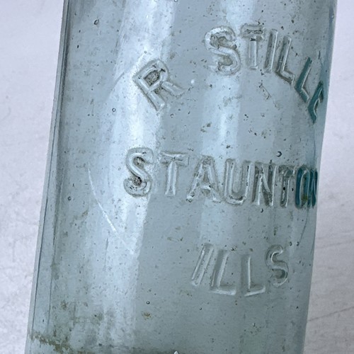 Blob Top Soda Pop Bottle R. Stille STAUNTON ILLINOIS IL ILLS - Picture 5 of 12