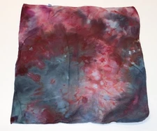 Tie Dye Bandana 21" x 21" Red Galaxy Smoke 100% cotton