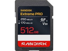 SANDISK 512GB Extreme PRO SD UHS-I Card - Up to 250MB/s Read Speed and 170MB/s