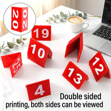 Set of 25 Table Numbers for Wedding Reception, Acrylic Table Numbers 1-25 Wed...