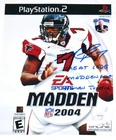 MICHAEL VICK SIGNED ATLANTA FALCONS "CHEAT CODE" 8 x 10 PHOTO INSCRIPTIONS JSA