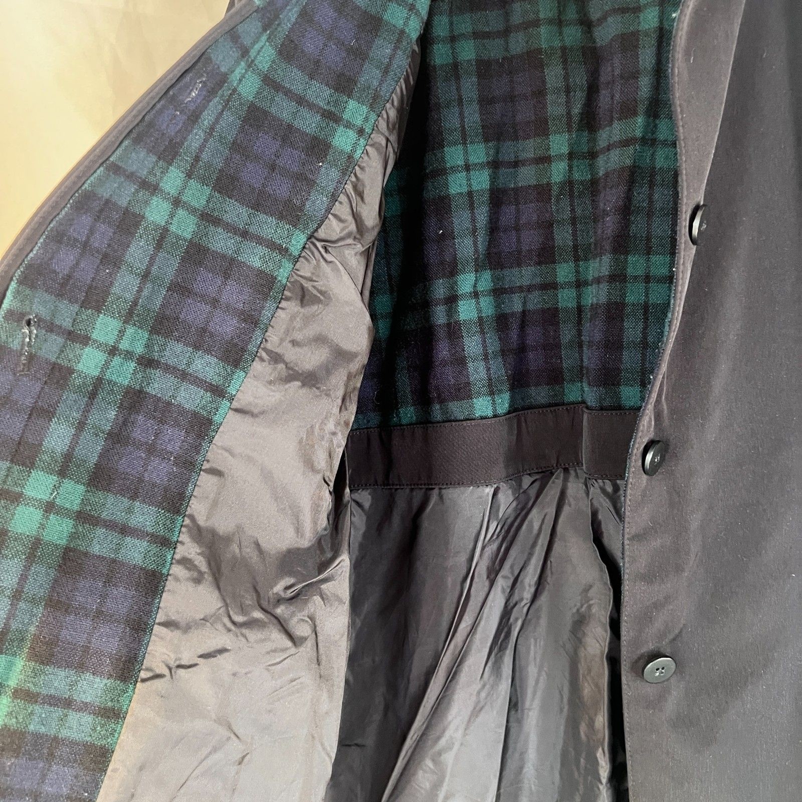 Talbots Black Basic Lightweight Short Trench Jack… - image 9