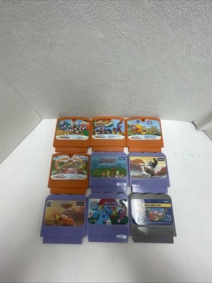 Lot of 9 VTech V. Smile & V. Motion Learning Game System Cartridges - Tested