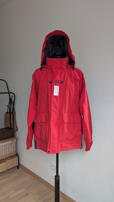 Vintage 90 Helly Hansen HH rote Outdoor-/Segeljacke mit versteckter Kapuze