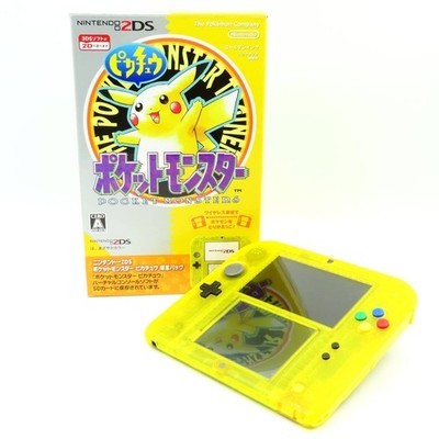 Nintendo 2DS Pocket Monsters Pikachu Limited Pack Clear Yellow