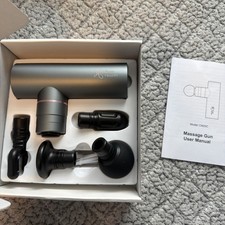 Massage Gun Rechargeable 4 Heads Percussion Pain Relief  Recovery 5 settings