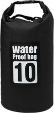 Waterproof Dry Bag, 10L Roll Top Dry Bag Backpack, 500D PVC IPX8 Floating Dry...