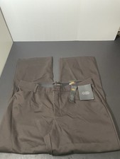 Lee Pants Women 16 Brown Flex Motion Trouser Regular Fit Mid Rise Stretch