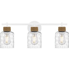 Matte White  Bathroom Vanity Light from the Baltic Collection