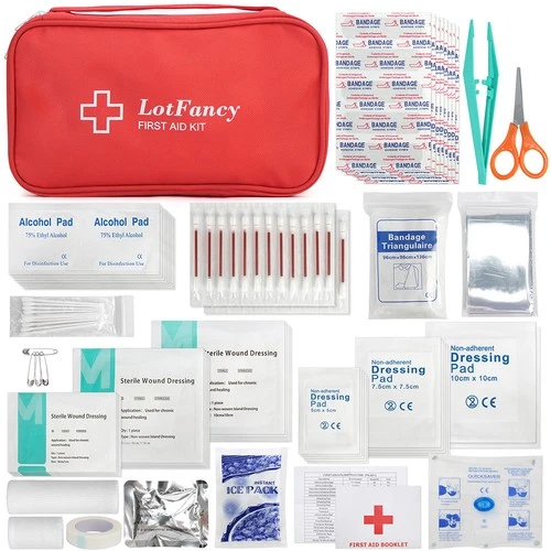 134PCS First Aid Kit Bag Multi Purpose Emergency Survival Travel Kit Pack