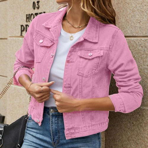Casual Denim Jacket for Women – Stylish and Versatile All-Season Layer - Picture 12 of 16