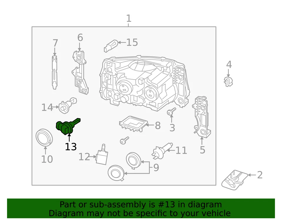 Bombilla de lámpara de esquina Land-Rover genuina LR010353 Foto 3 de 3