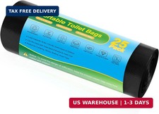Portable Toilet Bags - 8 Gallon Camping Toilet Bags, Biodegradable Travel Potty