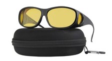 Night Driving Glasses Anti Glare Polarized Night Vision Yellow Tint Night Dri...