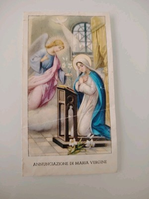 Verkündigung des Engels Gabriel an Maria mit Gebet Heiliger heilige Karte MR25