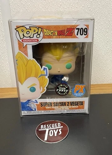 Funko POP Dragon Ball Z SUPER SAIYAN 2 VEGETA #709 PX GLOW CHASE
