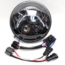 Dot 7 Motorcycle Black Led Headlight For Motorcycle Tour Fld Softail Heritage Dot 7 Motorcycle Black Led Headlight For Motorcycle Tour Fld Softail Heritage
