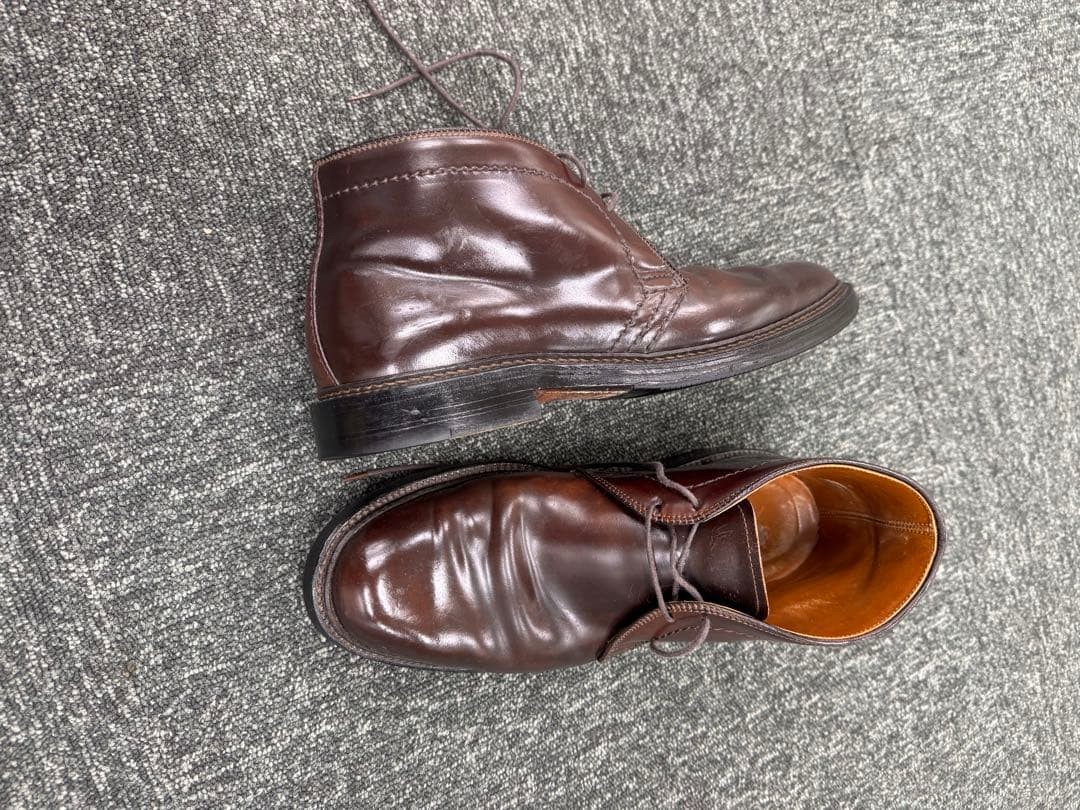 Alden Shoes 1339 Shell Cordovan Chukka Boots Brown Men Size US 7.5