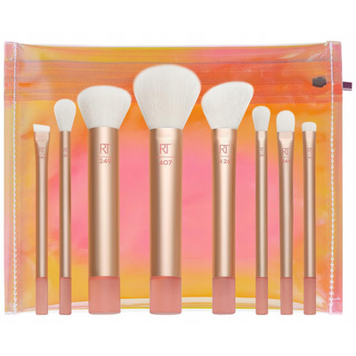 Real Techniques The Wanderer Make-up Pinsel Set 8-teilig Reise Kit Neu OVP