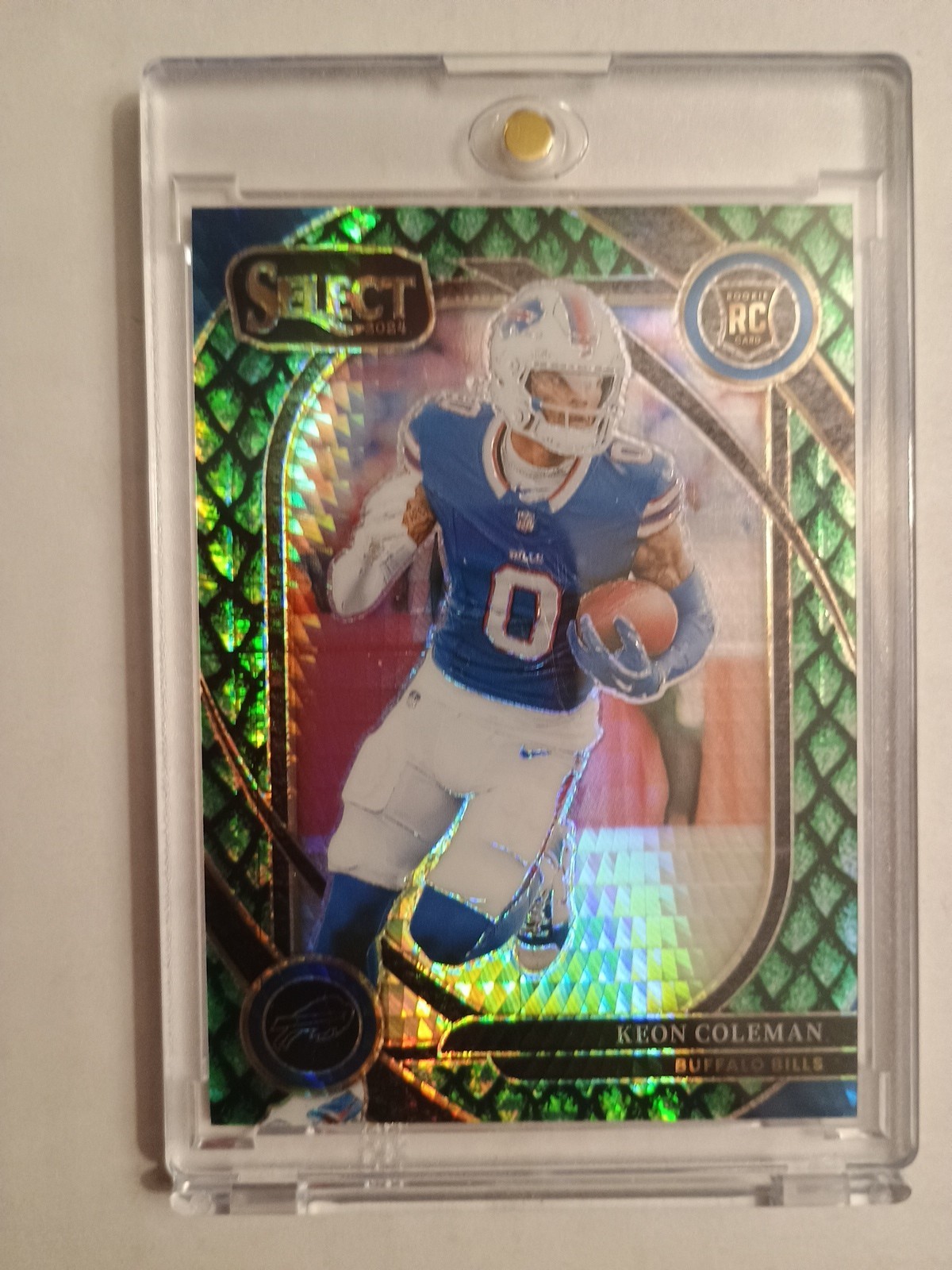 2024 Panini Select - Club Level Keon Coleman #280 Dragon Scale Prizm /81 (RC)