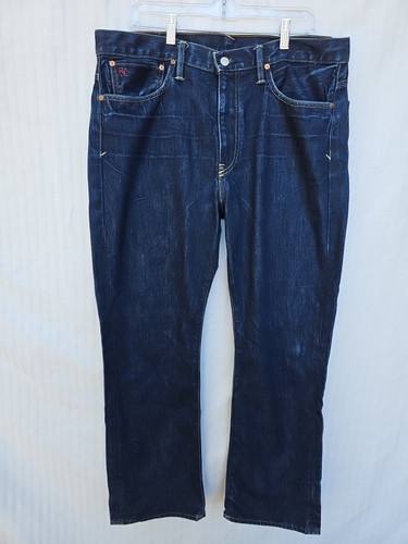 Polo Ralph Lauren Mens 15941 Straight Leg Blue Denim Jeans Size 35x30 - Picture 1 of 12