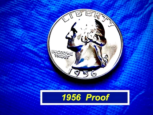 GEM ➫  1956 PROOF Silver Quarter ➫ Deep Mirrors ➫ Problem Free ➫  256PR-R