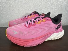 HOKA ONE ONE Arahi 6 1123195-SYBC Road Running Shoes Pink Black Women s 7 B