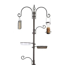 Deluxe Bird Feeding Station Kit Birds Feeder Pole Hanging Multi Durable Strong
