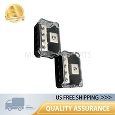 NEW 2 Power Ground Amp Distribution Block 0/2/4 Gauge Input 4/8/10 Gauge Output