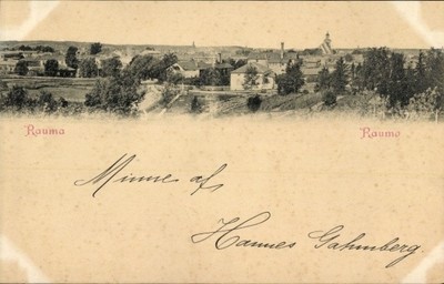 Ak Rauma Finnland, Gesamtansicht - 4359222