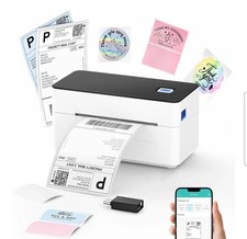 Shipping Label Printer Bluetooth, Postage Thermal Label Printer 4xó for Ebay Ama