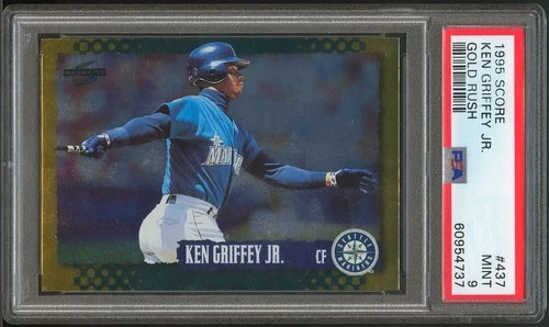 Ken Griffey Jr. 1995 Score Gold Rush #437 PSA 9