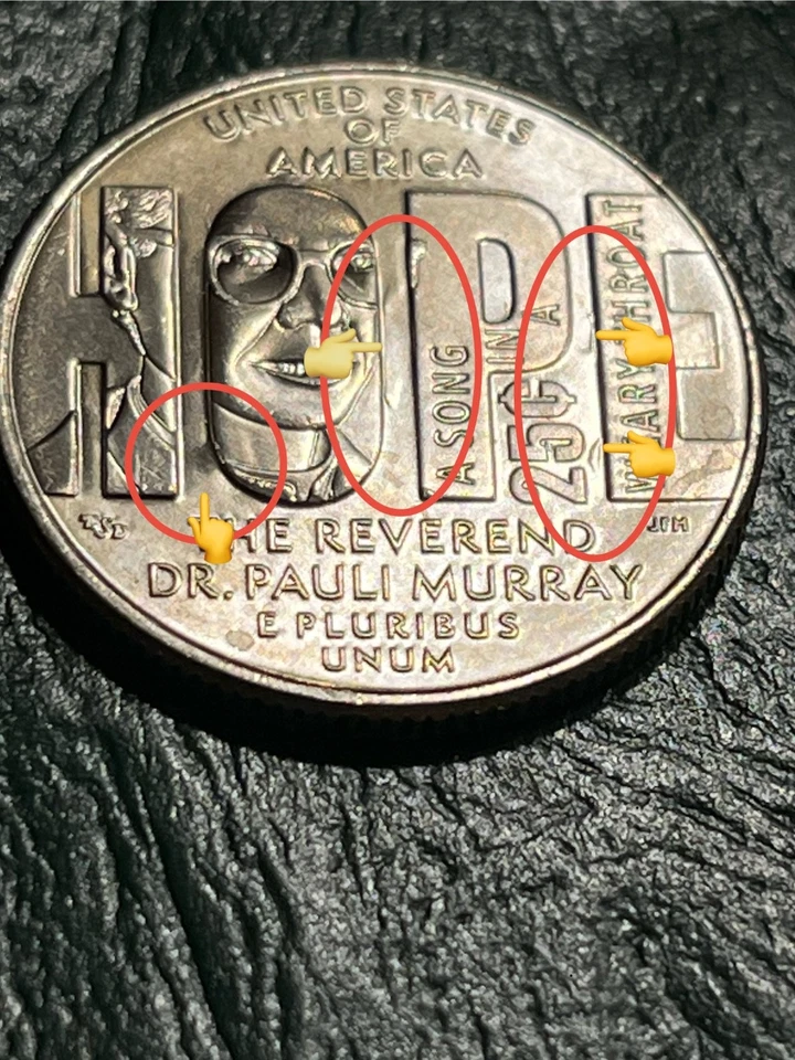 New 2024-P HOPE QUARTER Error Bold Strike Through, both Obverse and Reverse. BU - Image 2 of 4