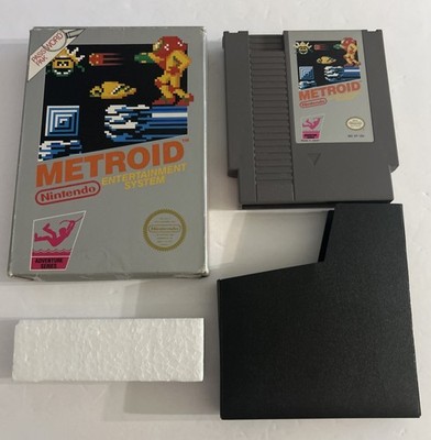 Metroid NES Boxed No Manual Cart Sleeve Styrofoam Password Pak Nintendo