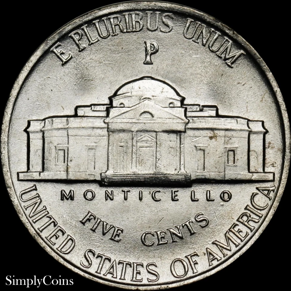 1943-P/P Jefferson Nickel NGC MS66 RPM VP-004 SILVER WAR 1 of 8 in 66! - Image 4 of 4