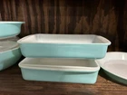 Vintage Pyrex - Robin Egg Blue . Set Of 5