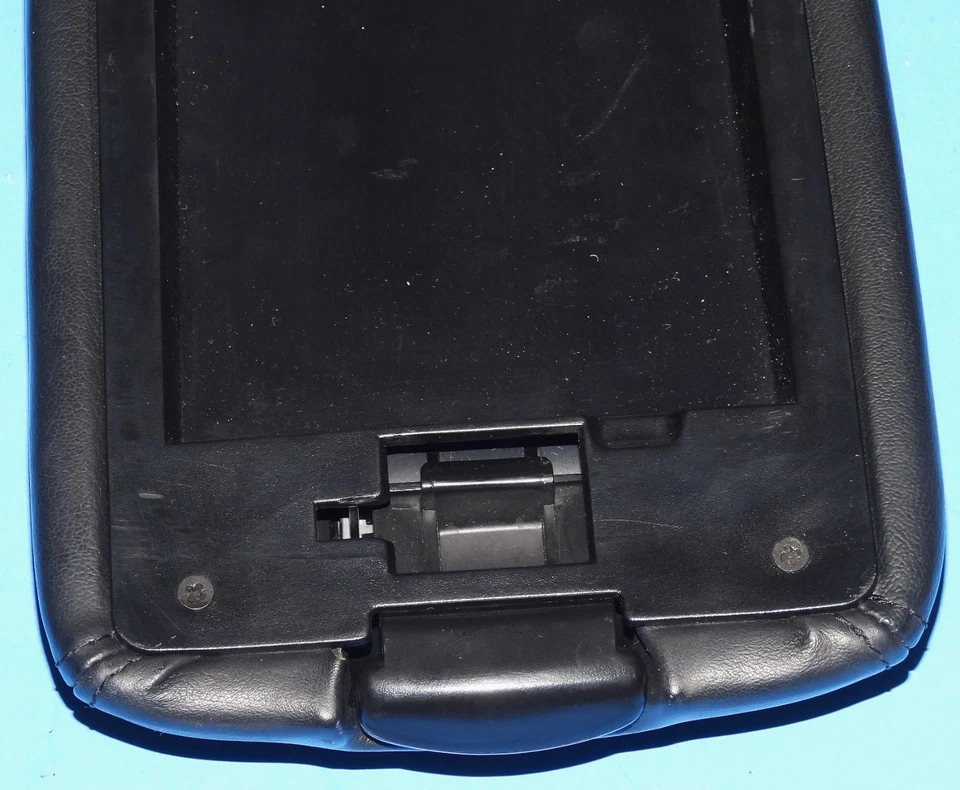 1996-2002 Cadillac Eldorado OEM Center Console Arm Rest Leather Lid Cover BLACK - Image 4 of 4