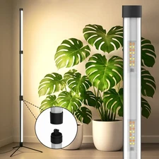 SANSI Standing Grow Light 55W 144LEDs T10 Full Spectrum Dimming Timer Houseplant