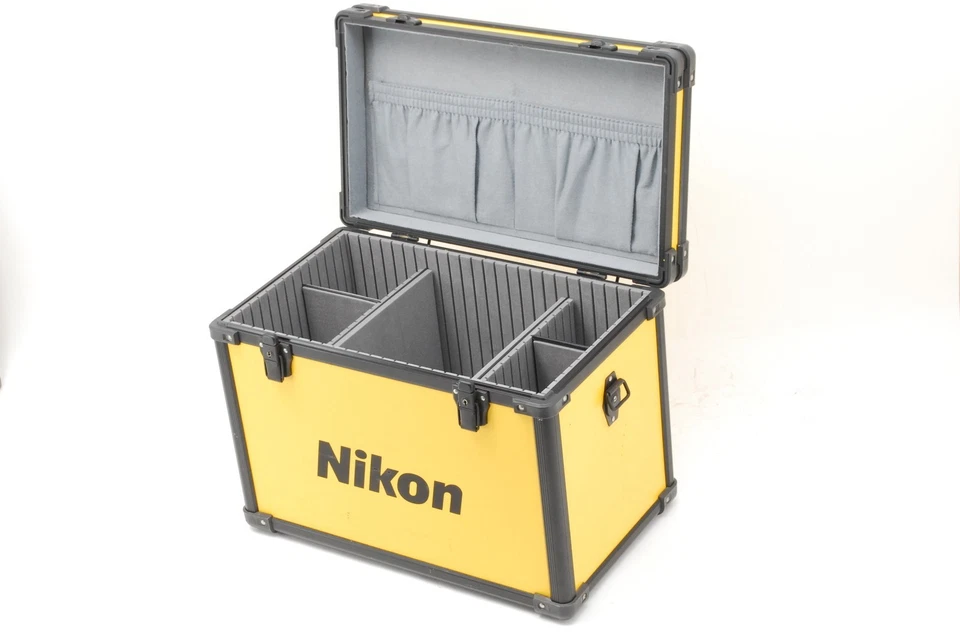 Rare![NEAR MINT] Nikon Vintage Yellow Hard Aluminum Camera Trunk Case From JAPAN - Image 3 of 4