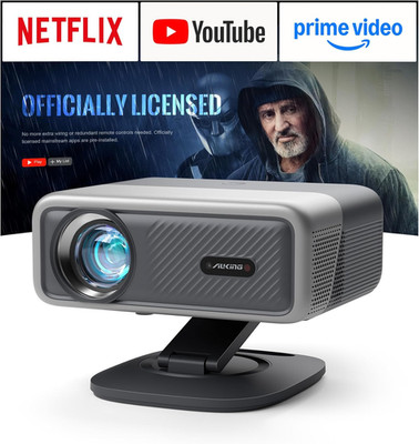 【Now with Netflix & 4500 Ansi】Smart 4K Projector with Wifi and Bluetooth, Auto F