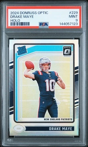 2024 PANINI DONRUSS OPTIC HOLO #229 DRAKE MAYE ROOKIE RC PSA 9