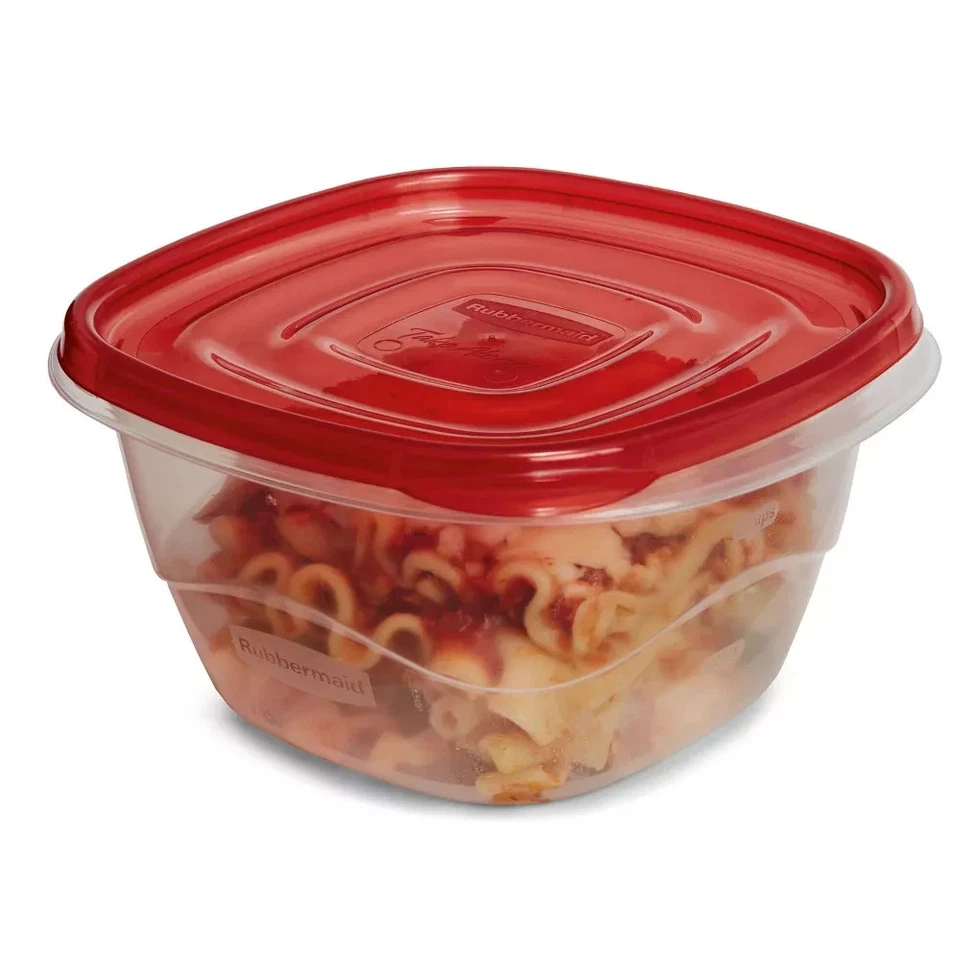 Rubbermaid 4PK Food Storage Containers Clear Plastic BPA-Free | FREE SHIPPING - Image 4 of 4