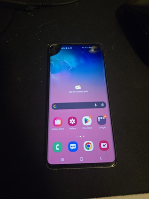 #ad Samsung Galaxy S10 128 GB Prism White Display Broken $45.00