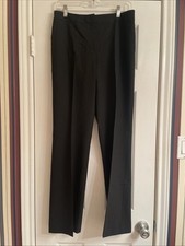 Lafayette 148 New York Black Stretch Wool Trouser Pants -Career - Size 6